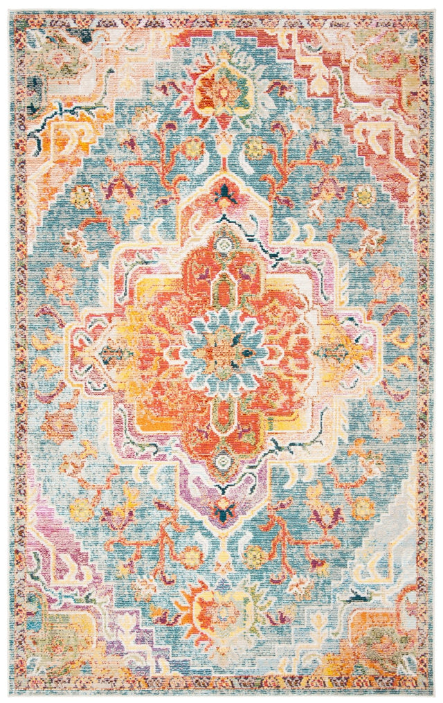 Safavieh Crystal Crs501K Orange/Teal Rug - Safavieh - crs501k - 3