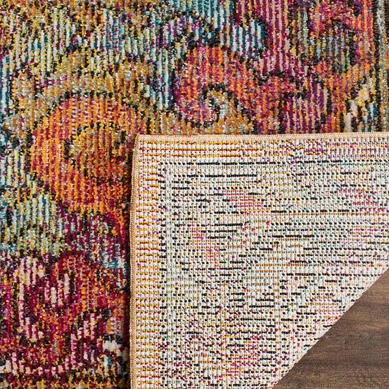 Safavieh Crystal Crs502A Orange/Light Blue Rug - Safavieh - crs502a - 3