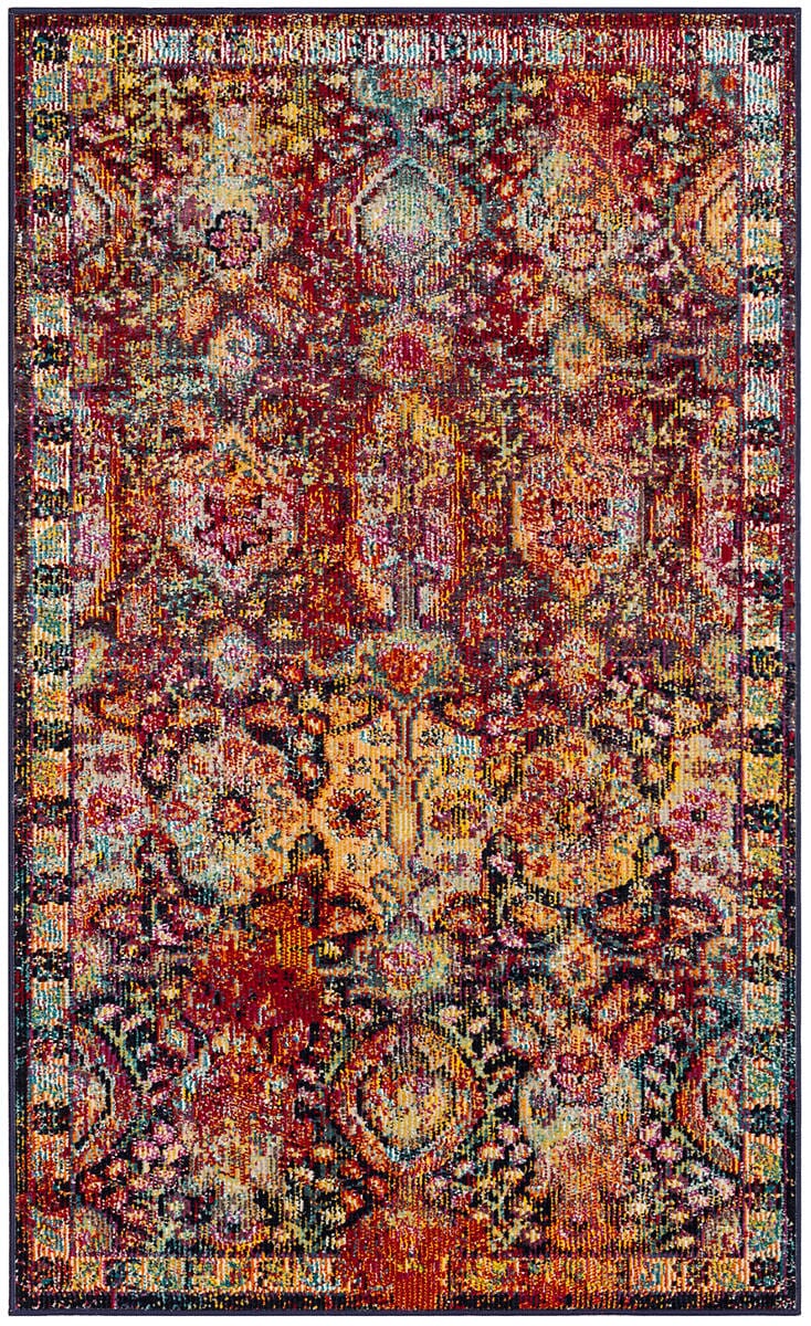 Safavieh Crystal Crs505F Navy / Orange Rugs - Safavieh - crs505f - 3