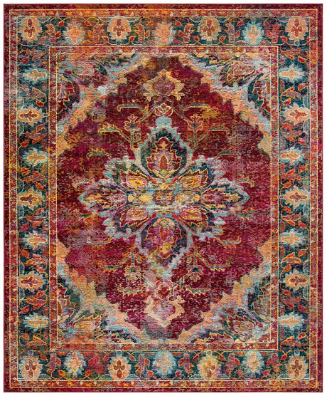 Safavieh Crystal Crs508R Ruby / Navy Rugs - Safavieh - crs508r - 3