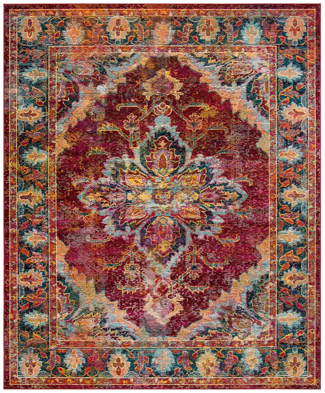 Safavieh Crystal Crs508R Ruby / Navy Rugs - Safavieh - crs508r - 3