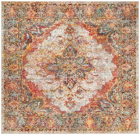 Safavieh Crystal Crs508V Cream / Rose Rugs - Safavieh - crs508v - 7sq
