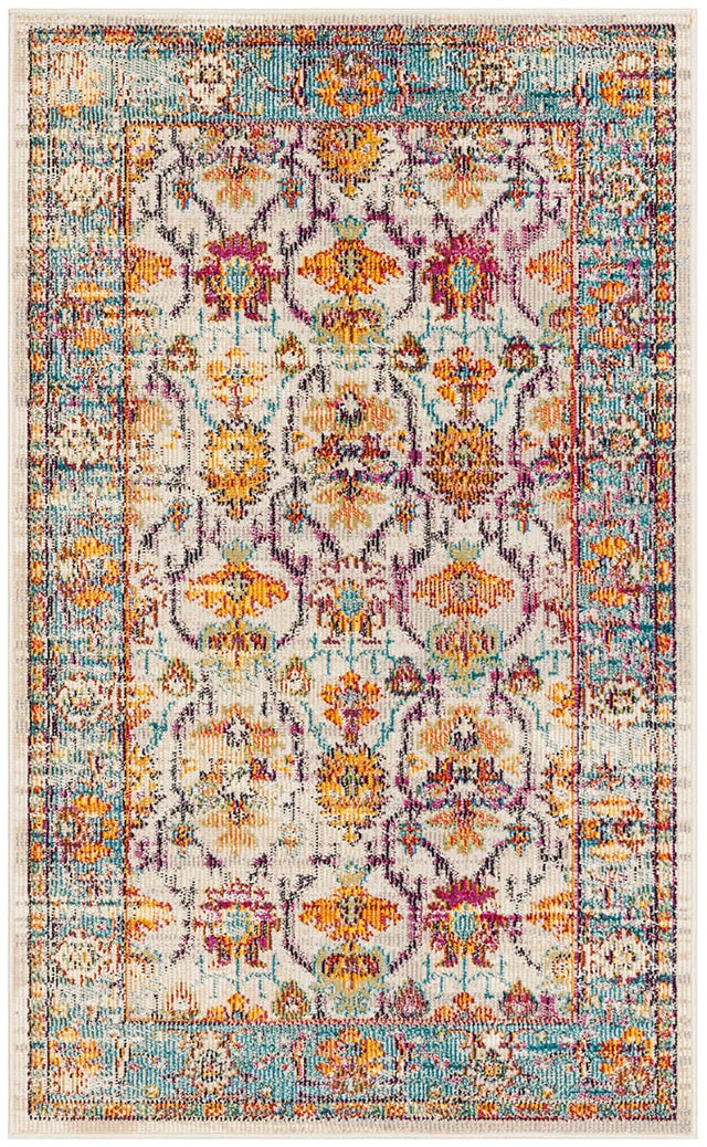 Safavieh Crystal Crs518G Cream/Teal Rug - Safavieh - crs518g - 3