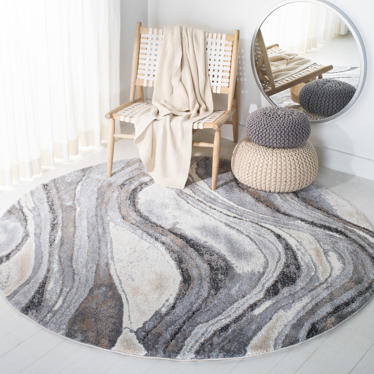 Safavieh Cyrus Shag Cyr118G Grey/Beige Rugs - Safavieh - cyr118g - 29