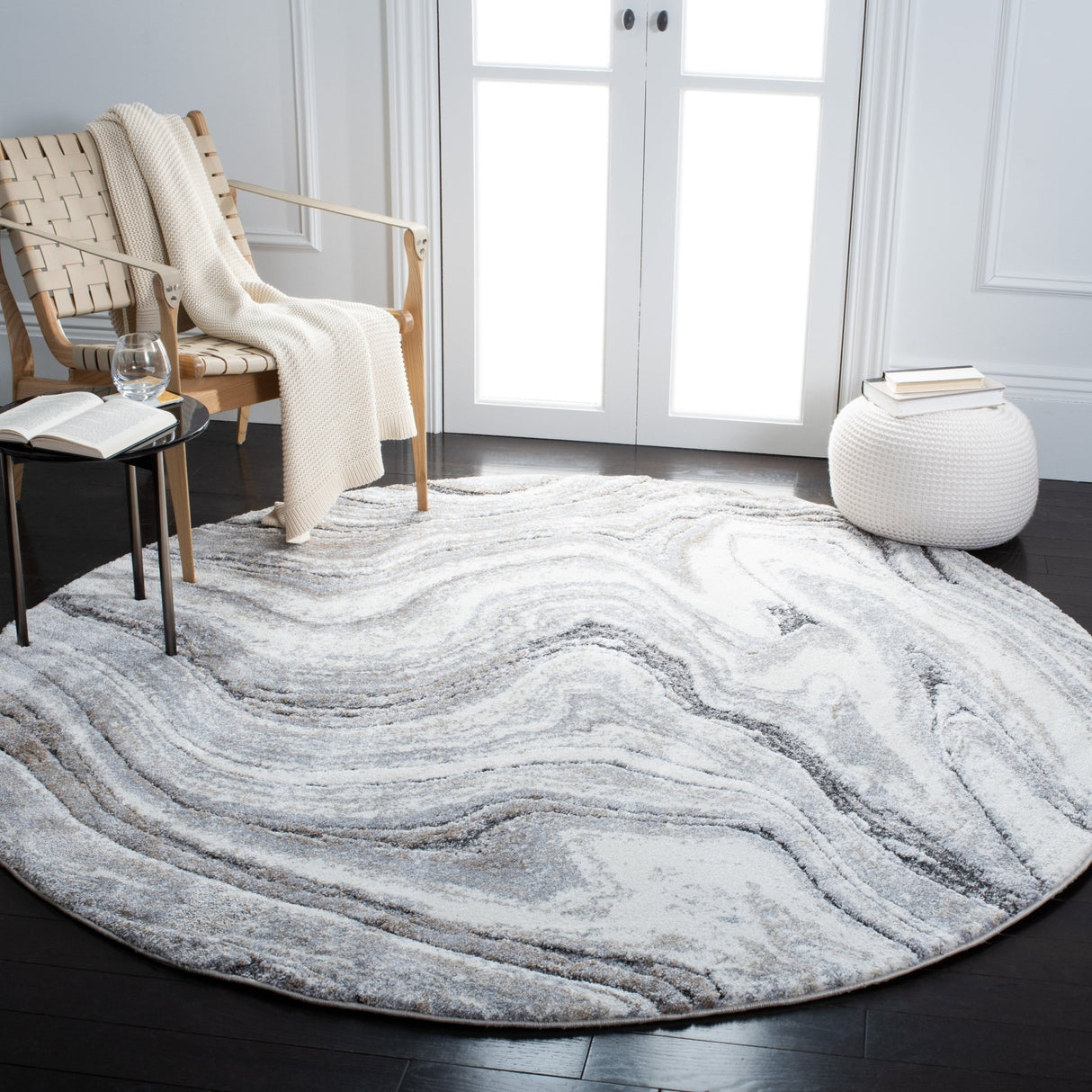 Safavieh Cyrus Shag Cyr120G Grey/Beige Rug - Safavieh - cyr120g - 4