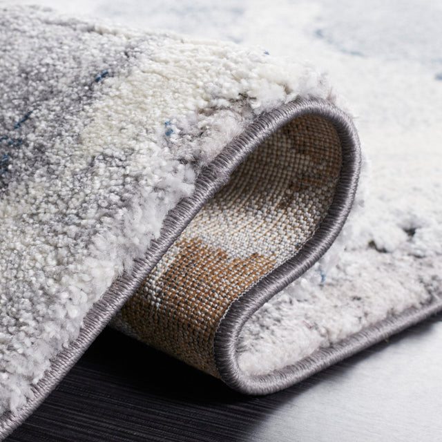 Safavieh Cyrus Shag Cyr121A Ivory/Blue Rug - Safavieh - cyr121a - 7r