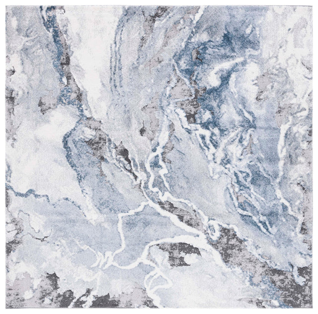 Safavieh Cyrus Shag Cyr121A Ivory/Blue Rug - Safavieh - cyr121a - 7sq