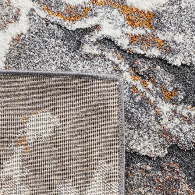 Safavieh Cyrus Shag Cyr121H Dark Grey/Orange Rug - Safavieh - cyr121h - 7r