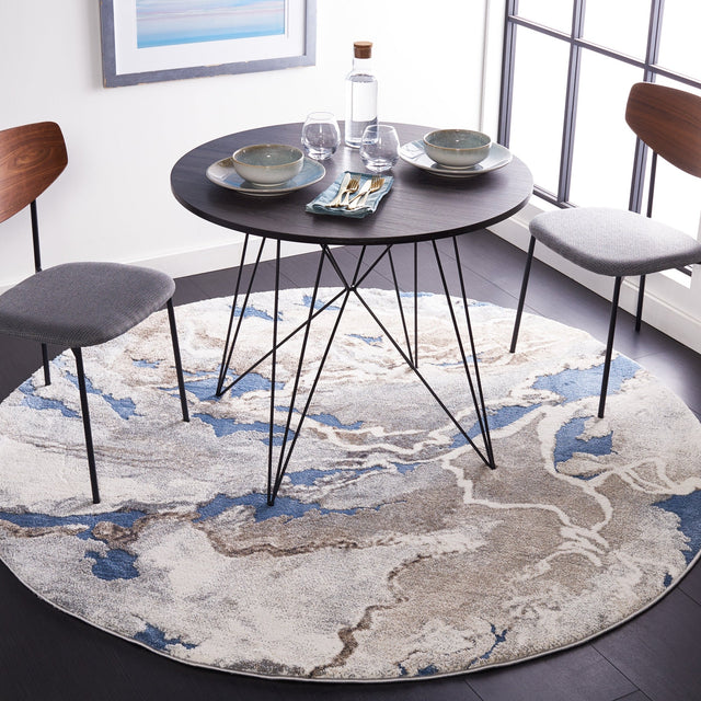 Safavieh Cyrus Shag Cyr121M Blue/Beige Rug - Safavieh - cyr121m - 7r