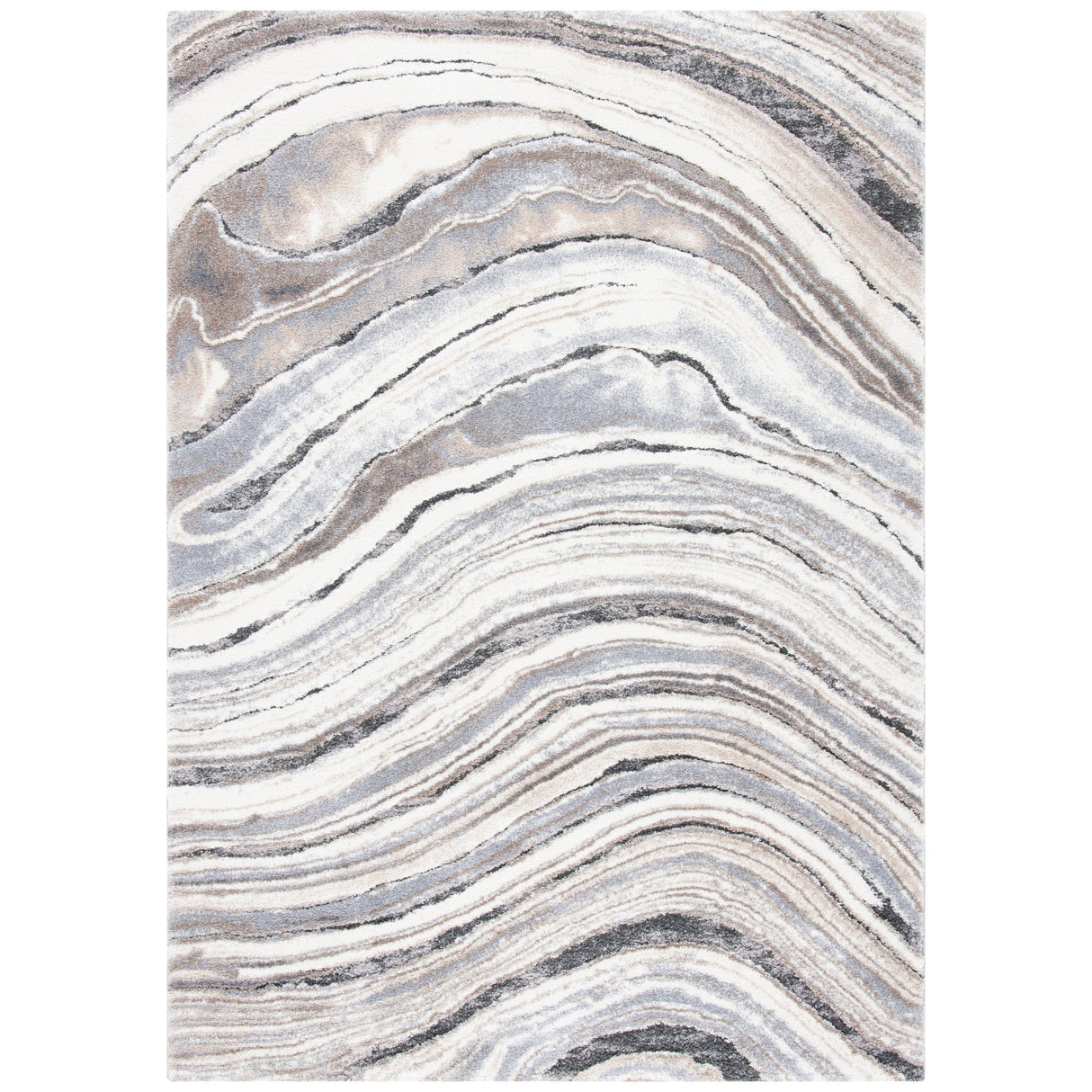 Safavieh Cyrus Shag Cyr124A Ivory/Grey Rug - Safavieh - cyr124a - 4