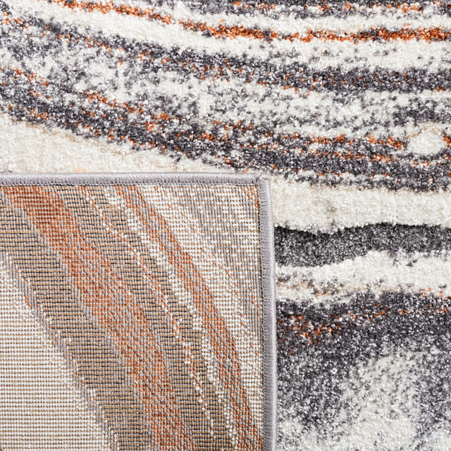 Safavieh Cyrus Shag Cyr134F Grey/Rust Rug - Safavieh - cyr134f - 3