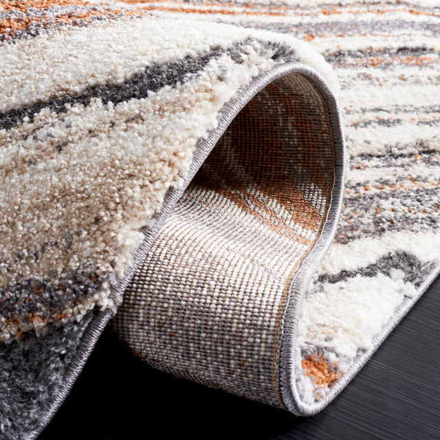 Safavieh Cyrus Shag Cyr134F Grey/Rust Rug - Safavieh - cyr134f - 3