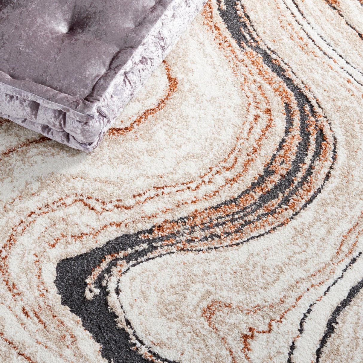 Safavieh Cyrus Shag Cyr136A Beige/Rust Rug - Safavieh - cyr136a - 3