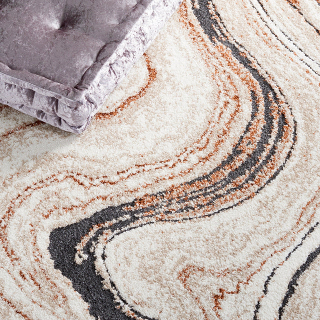 Safavieh Cyrus Shag Cyr136A Beige/Rust Rug - Safavieh - cyr136a - 3