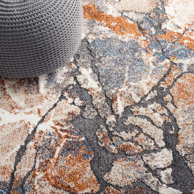 Safavieh Cyrus Shag Cyr140F Grey/Rust Rug - Safavieh - cyr140f - 3