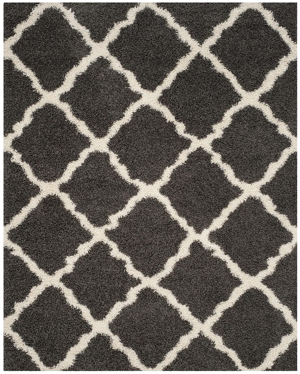 Safavieh Dallas Shag Sgd257A Dark Grey/Ivory Rug - Safavieh - sgd257a - 4r