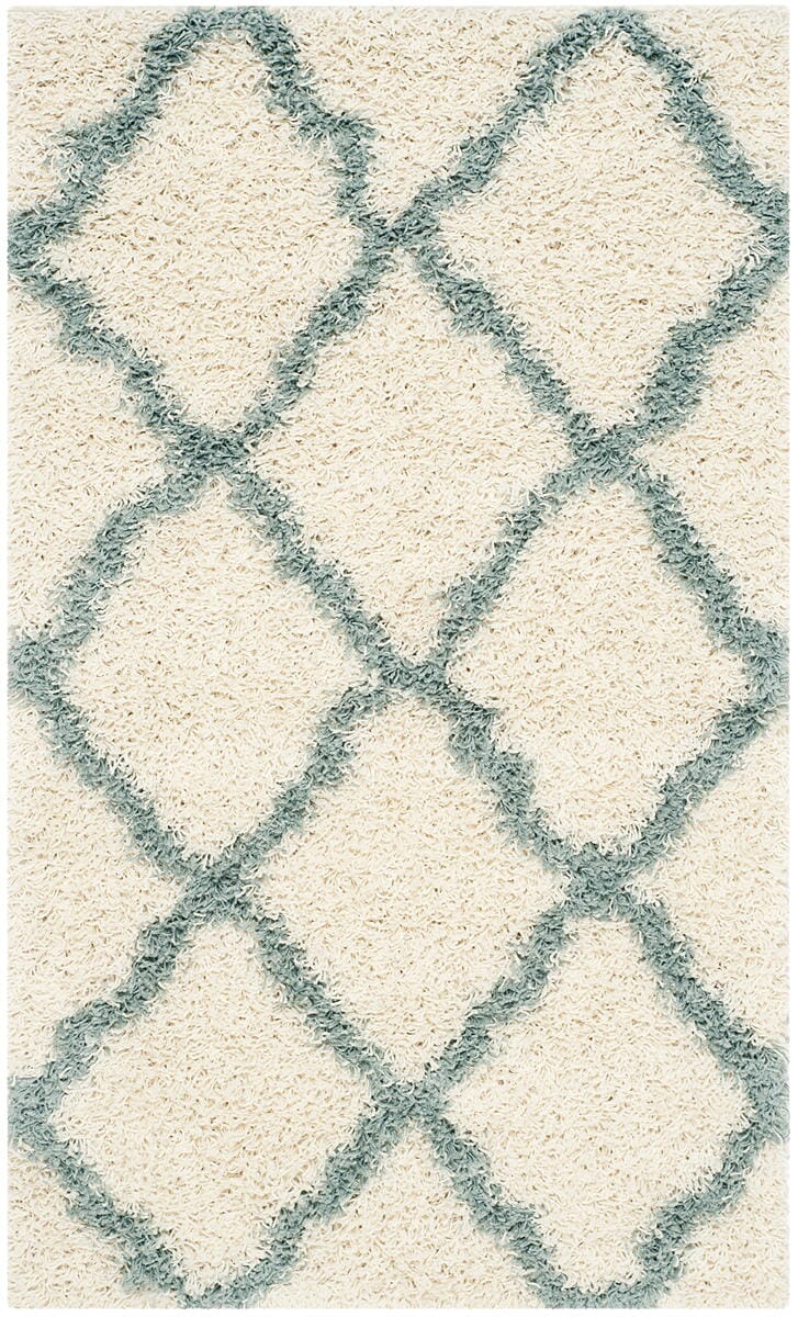 Safavieh Dallas Shag Sgd257J Ivory/Light Blue Rug - Safavieh - sgd257j - 4r