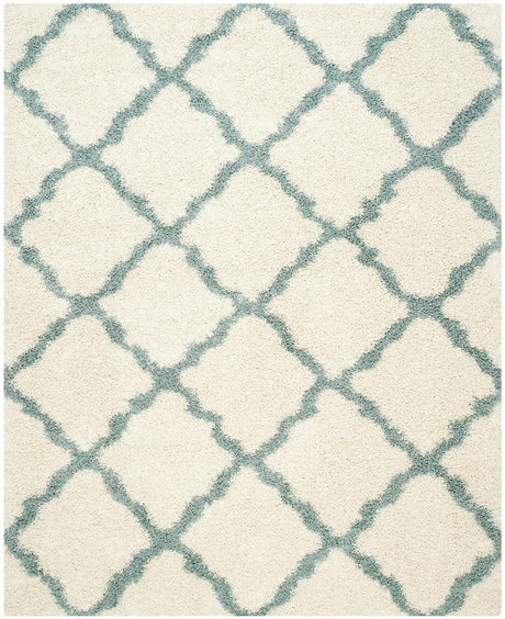 Safavieh Dallas Shag Sgd257J Ivory/Light Blue Rug - Safavieh - sgd257j - 4r