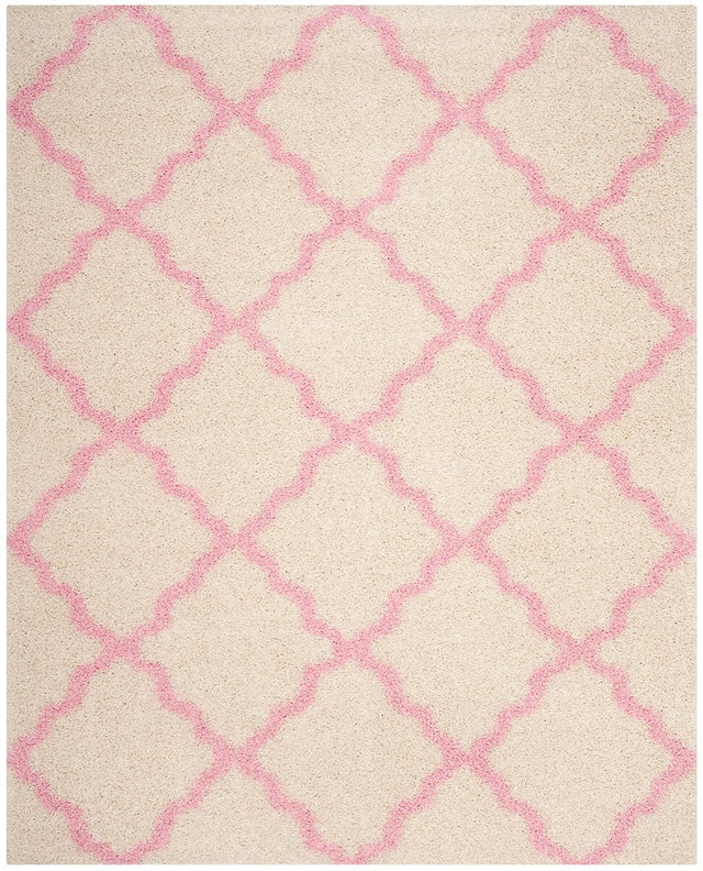 Safavieh Dallas Shag Sgd257P Ivory/Light Pink Rug - Safavieh - sgd257p - 6sq