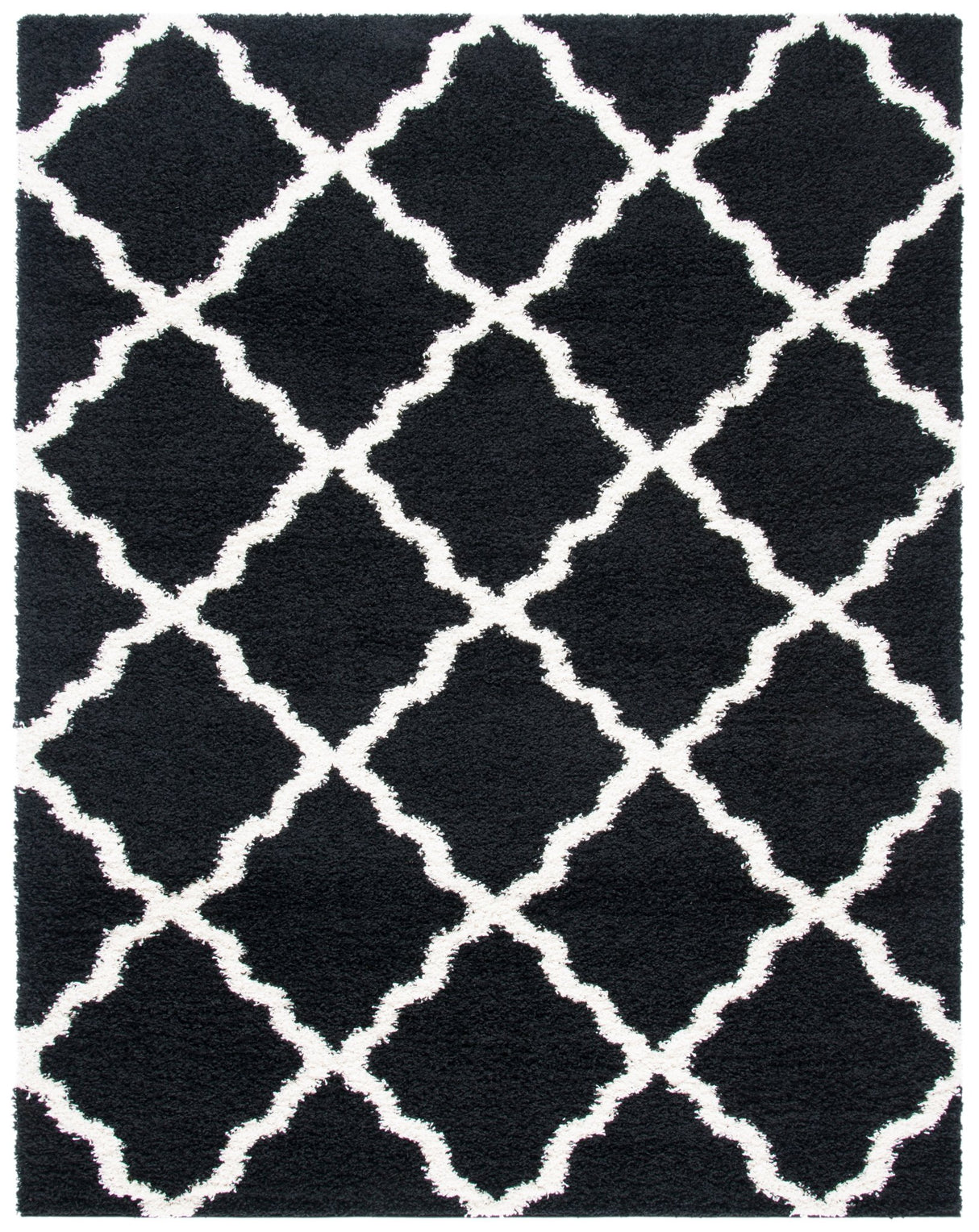Safavieh Dallas Shag Sgd257Z Black/Ivory Rugs - Safavieh - sgd257z - 6r