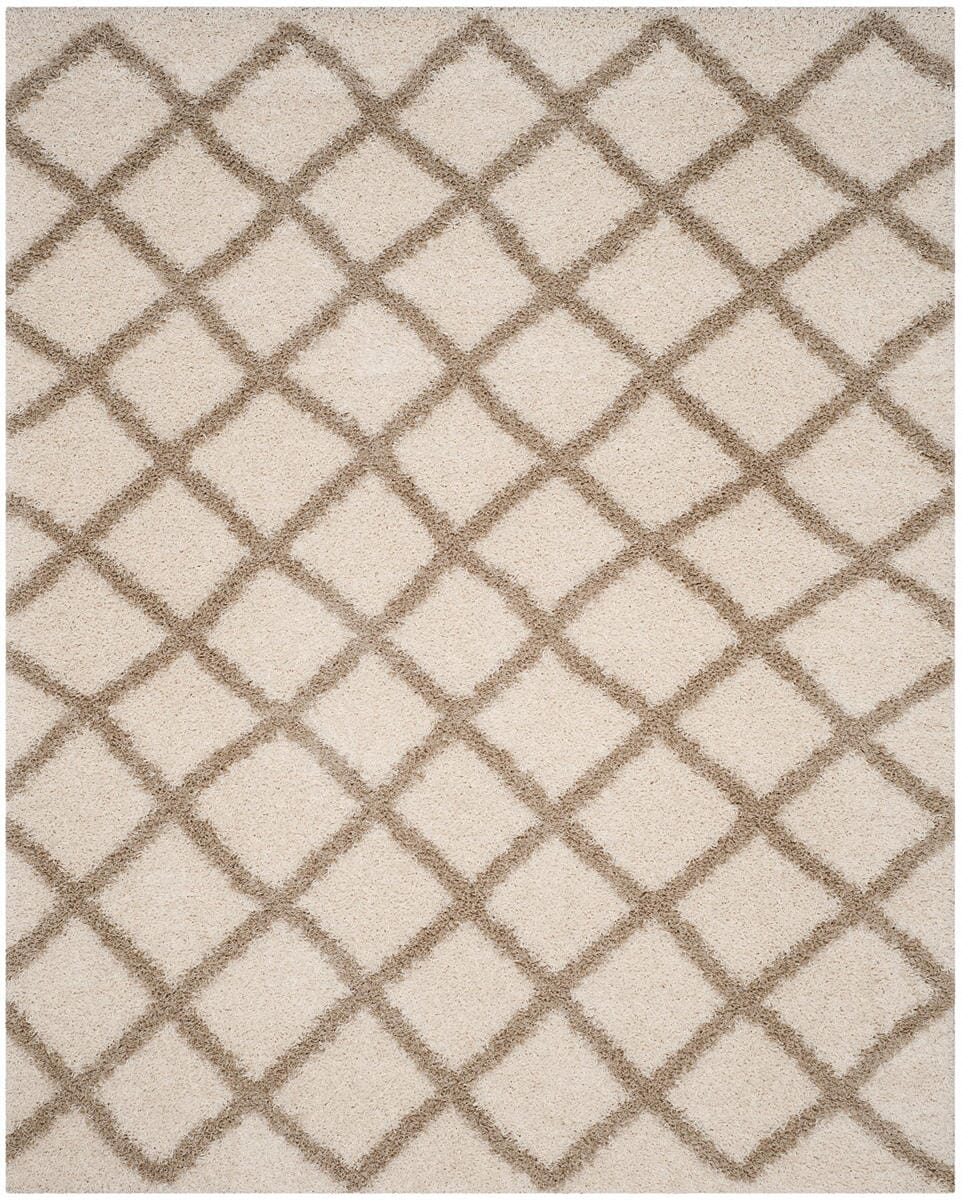 Safavieh Dallas Shag Sgd258B Ivory / Beige Rugs - Safavieh - sgd258b - 6r