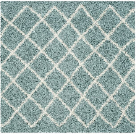 Safavieh Dallas Shag Sgd258C Seafoam / Ivory Rugs - Safavieh - sgd258c - 6sq
