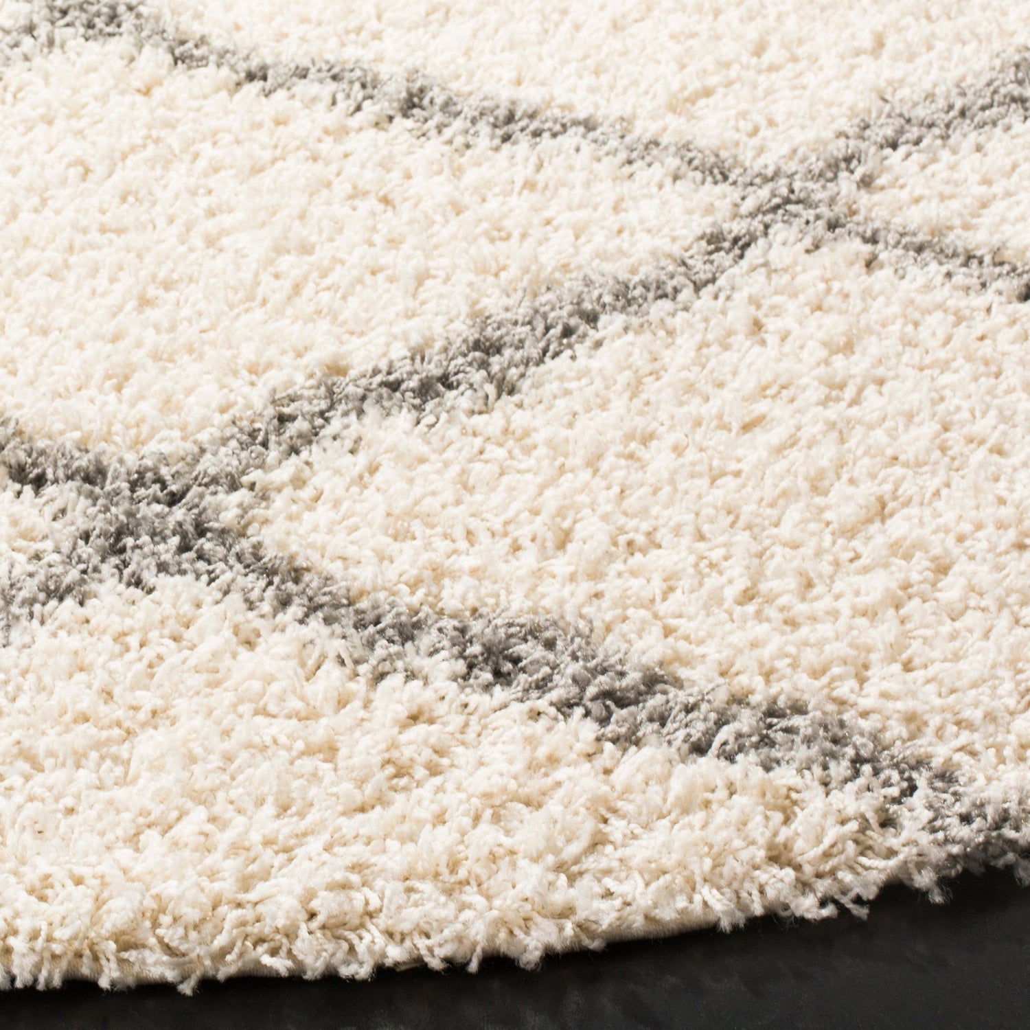Safavieh Dallas Shag Sgds257F Ivory/Grey Rug - Safavieh - sgds257f - 4sq