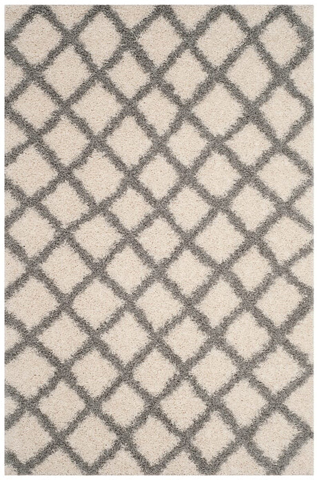 Safavieh Dallas Shag Sgds258F Ivory/Grey Rug - Safavieh - sgds258f - 3