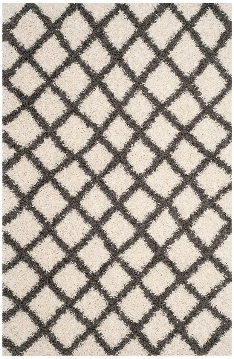 Safavieh Dallas Shag Sgds258H Ivory / Grey Rugs - Safavieh - sgds258h - 3