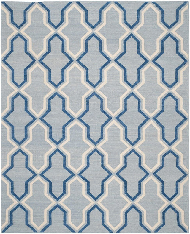 Safavieh Dhurries Dhu559B Light Blue / Dark Blue Rugs - Safavieh - dhu559b - 24