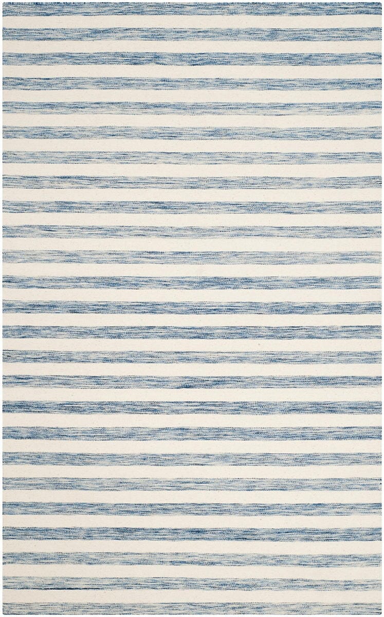 Safavieh Dhurries Dhu575B Blue / Ivory Rugs - Safavieh - dhu575b - 3