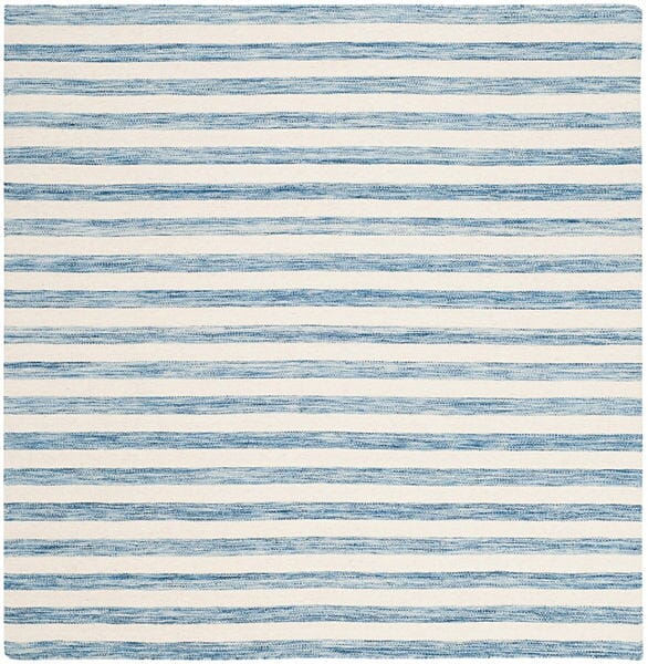 Safavieh Dhurries Dhu575B Blue / Ivory Rugs - Safavieh - dhu575b - 6sq