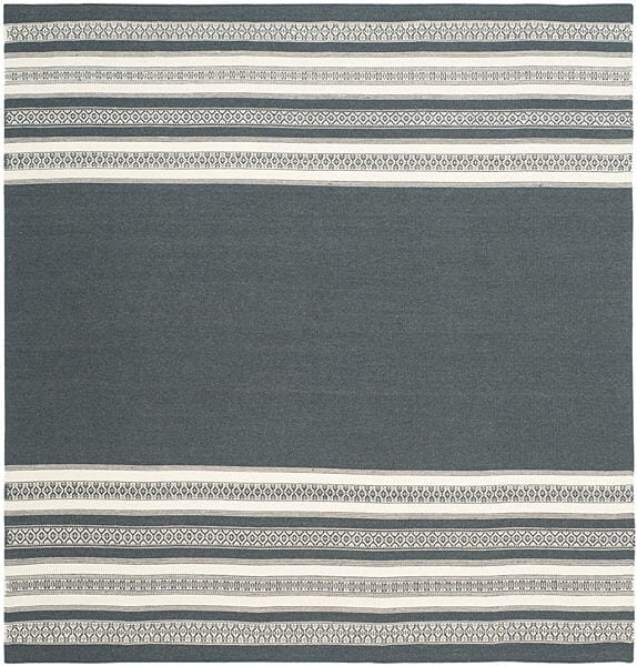 Safavieh Dhurries Dhu601D Dark Grey Rugs - Safavieh - dhu601d - 6sq