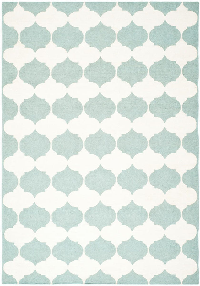 Safavieh Dhurries Dhu624A Blue / Ivory Rugs - Safavieh - dhu624a - 24