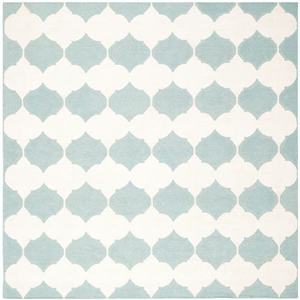 Safavieh Dhurries Dhu624A Blue / Ivory Rugs - Safavieh - dhu624a - 7sq