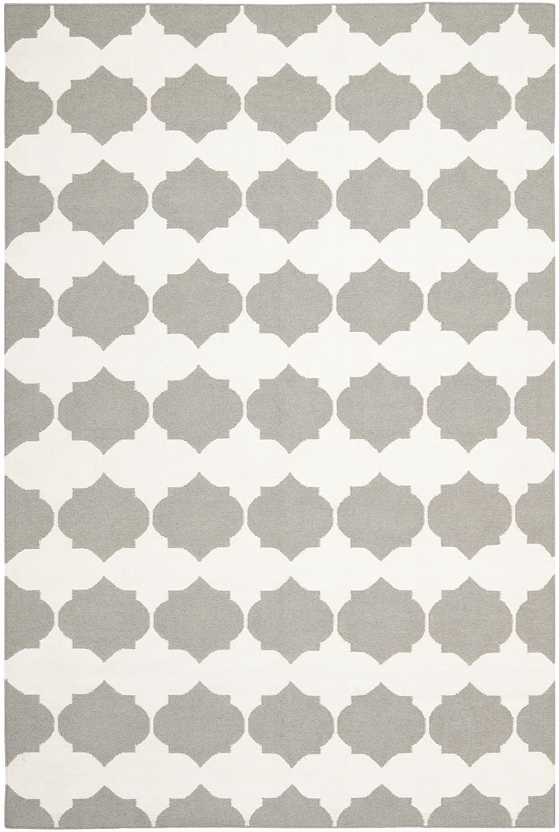 Safavieh Dhurries Dhu624B Grey / Ivory Rugs - Safavieh - dhu624b - 24