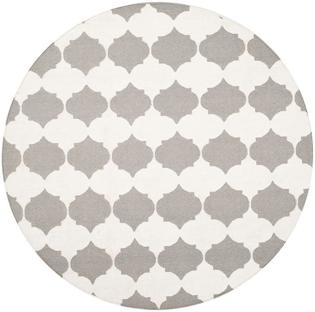 Safavieh Dhurries Dhu624B Grey / Ivory Rugs - Safavieh - dhu624b - 7r