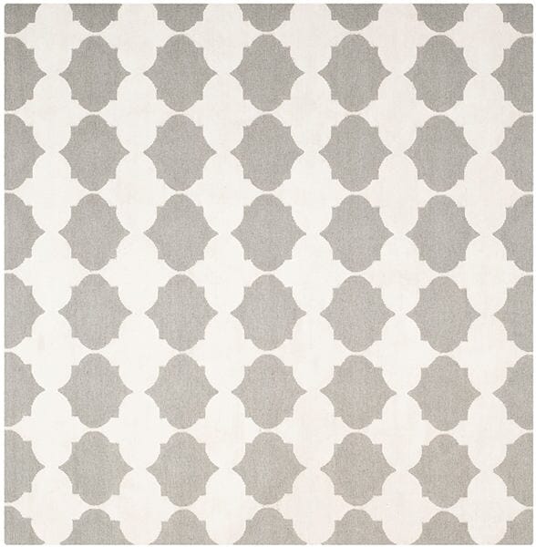 Safavieh Dhurries Dhu624B Grey / Ivory Rugs - Safavieh - dhu624b - 7sq