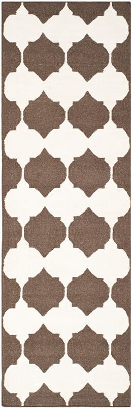 Safavieh Dhurries Dhu624C Brown / Ivory Rugs - Safavieh - dhu624c - 27