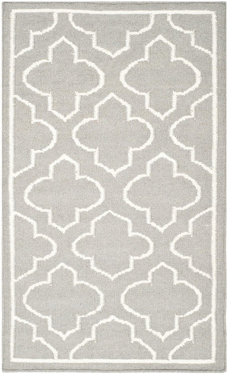 Safavieh Dhurries Dhu625B Grey / Ivory Rugs - Safavieh - dhu625b - 7r