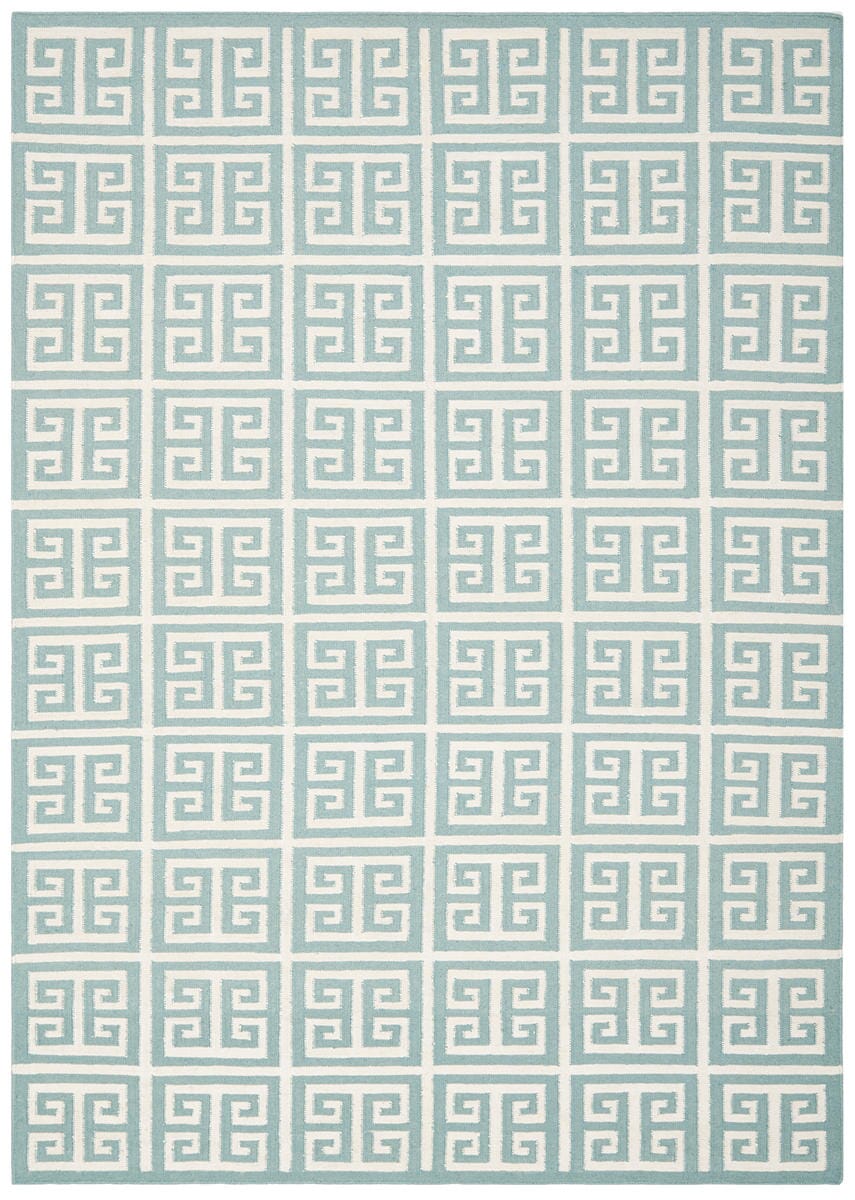 Safavieh Dhurries Dhu626A Blue / Ivory Rugs - Safavieh - dhu626a - 24