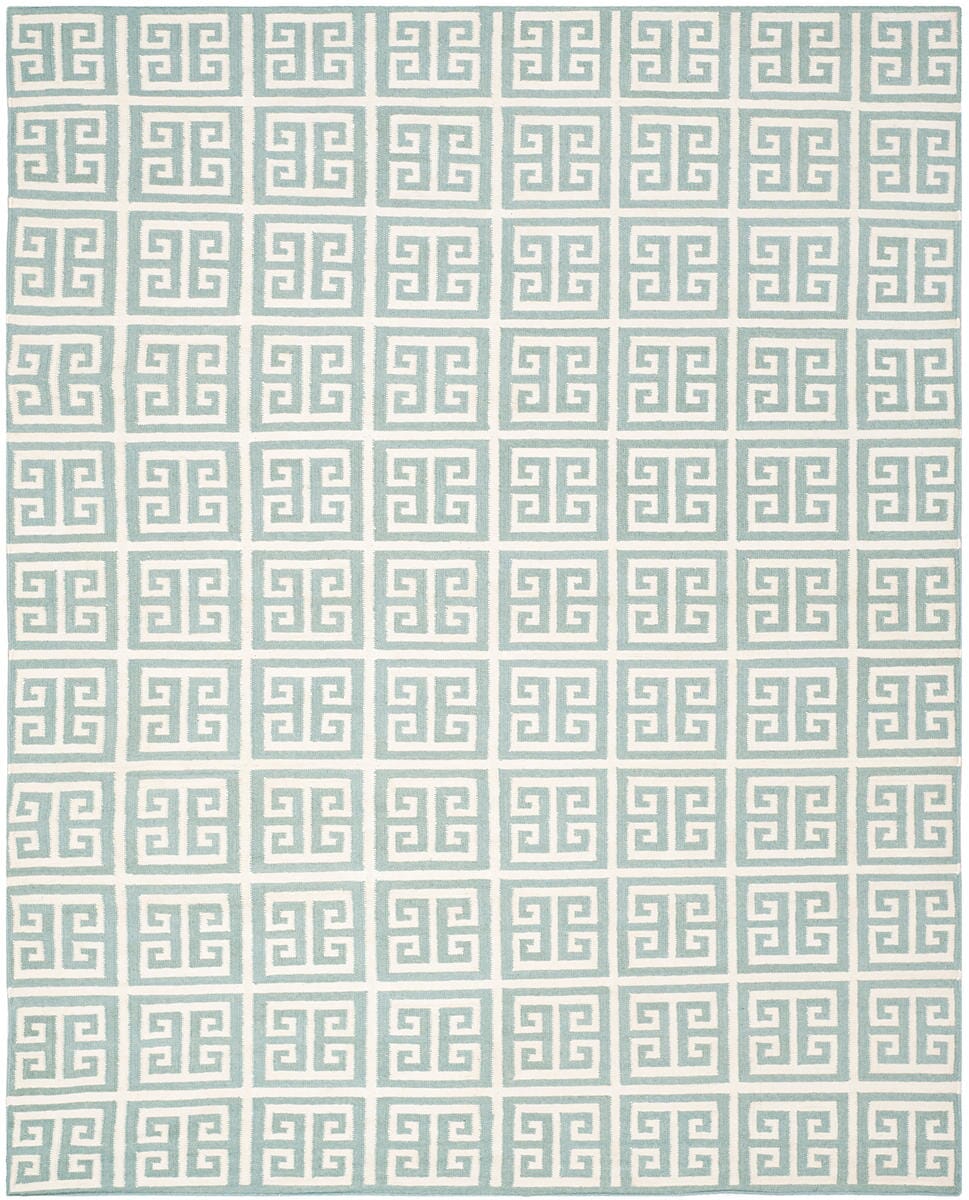 Safavieh Dhurries Dhu626A Blue / Ivory Rugs - Safavieh - dhu626a - 7r