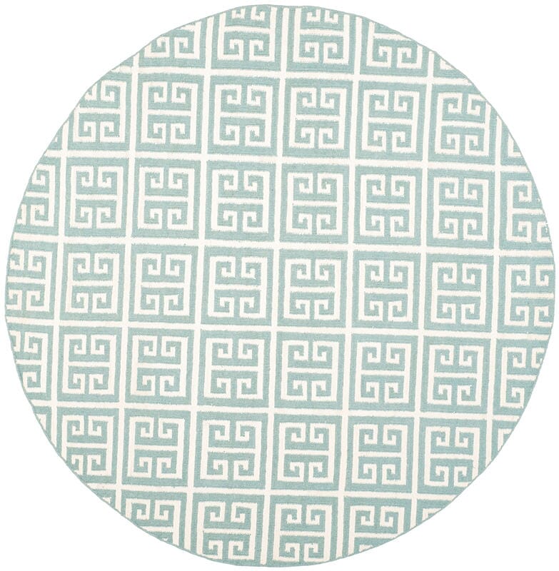 Safavieh Dhurries Dhu626A Blue / Ivory Rugs - Safavieh - dhu626a - 7r