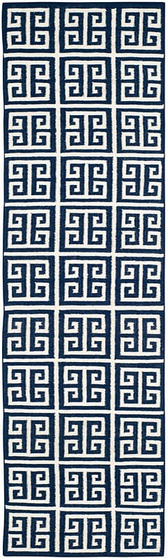Safavieh Dhurries Dhu626D Navy / Ivory Rugs - Safavieh - dhu626d - 27