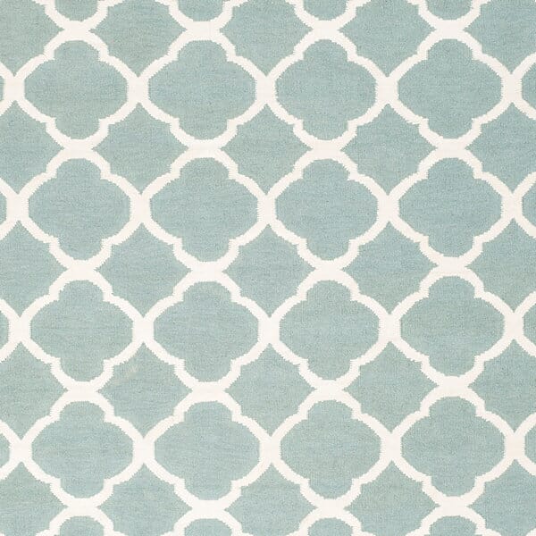 Safavieh Dhurries Dhu627A Blue / Ivory Rugs - Safavieh - dhu627a - 24