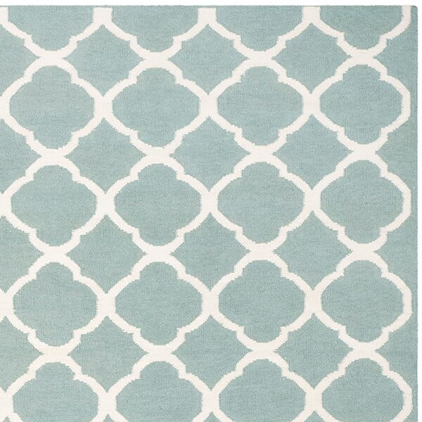 Safavieh Dhurries Dhu627A Blue / Ivory Rugs - Safavieh - dhu627a - 24