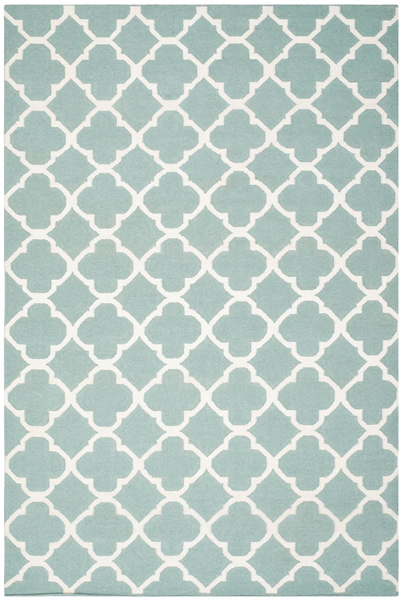 Safavieh Dhurries Dhu627A Blue / Ivory Rugs - Safavieh - dhu627a - 24