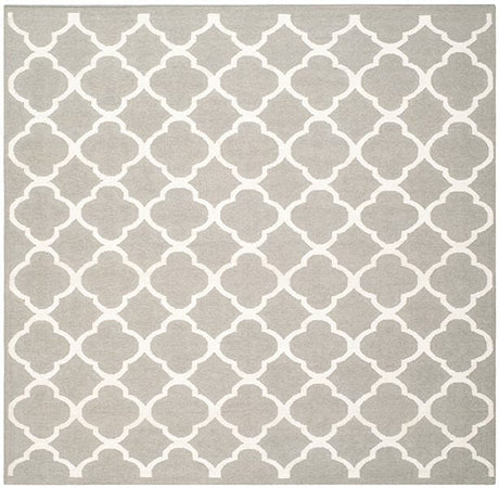 Safavieh Dhurries Dhu627B Grey / Ivory Rugs - Safavieh - dhu627b - 7sq