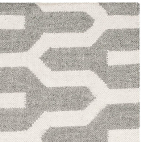 Safavieh Dhurries Dhu630A Silver / Ivory Rugs - Safavieh - dhu630a - 24