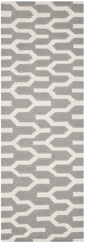 Safavieh Dhurries Dhu630A Silver / Ivory Rugs - Safavieh - dhu630a - 27